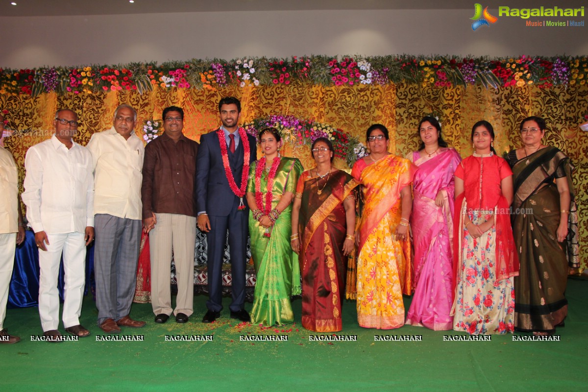 Grand Wedding Reception of Siva and Anusha at Cyber Convention Centre, Hyderabad