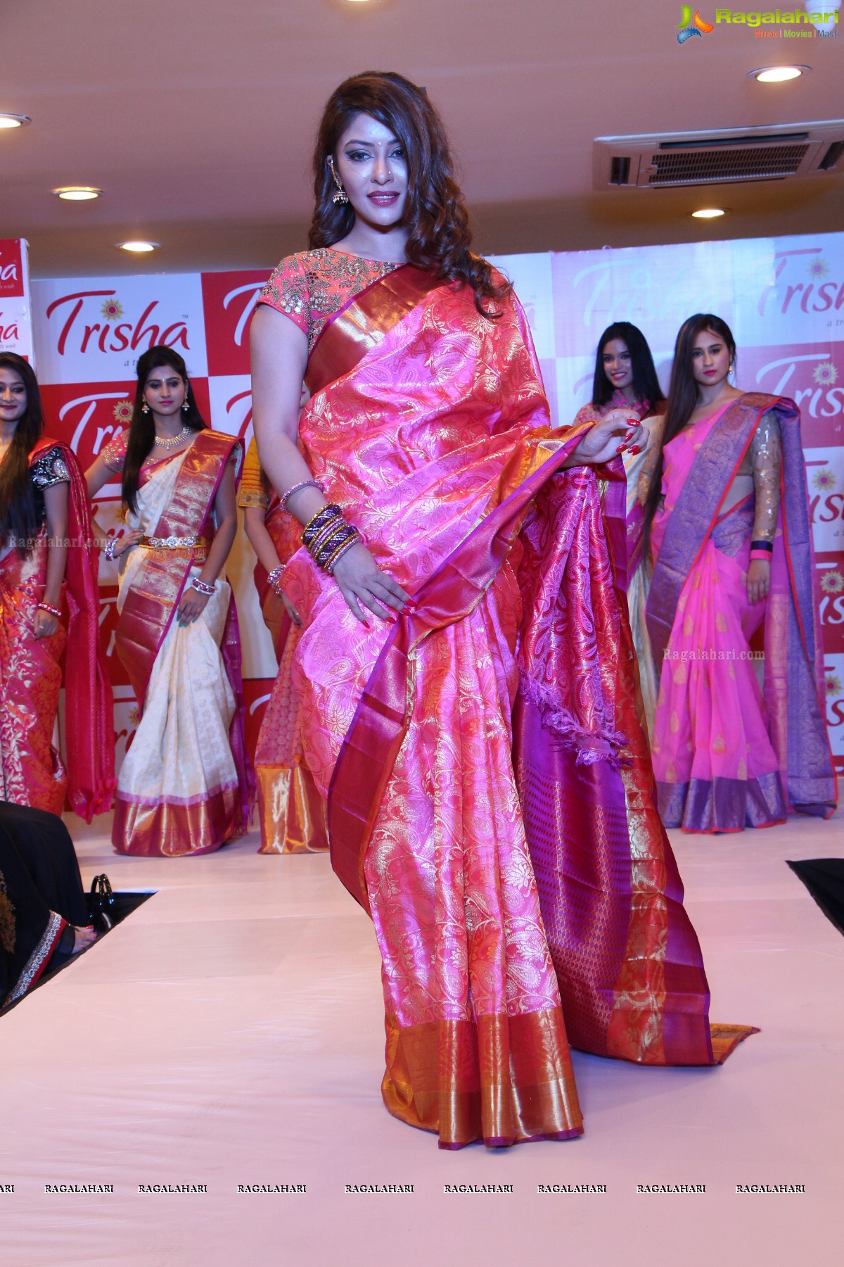 Grand Fashion Show at Pre-Launch Celebrations of Trisha Exclusive Showroom in Hyderabad