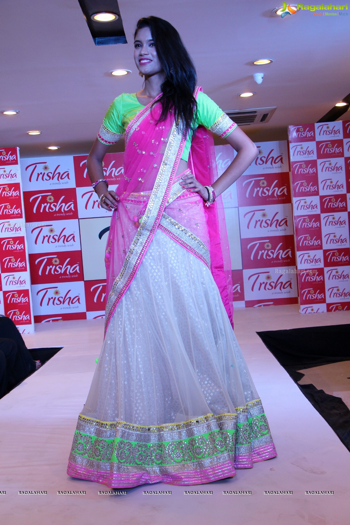 Grand Fashion Show at Pre-Launch Celebrations of Trisha Exclusive Showroom in Hyderabad