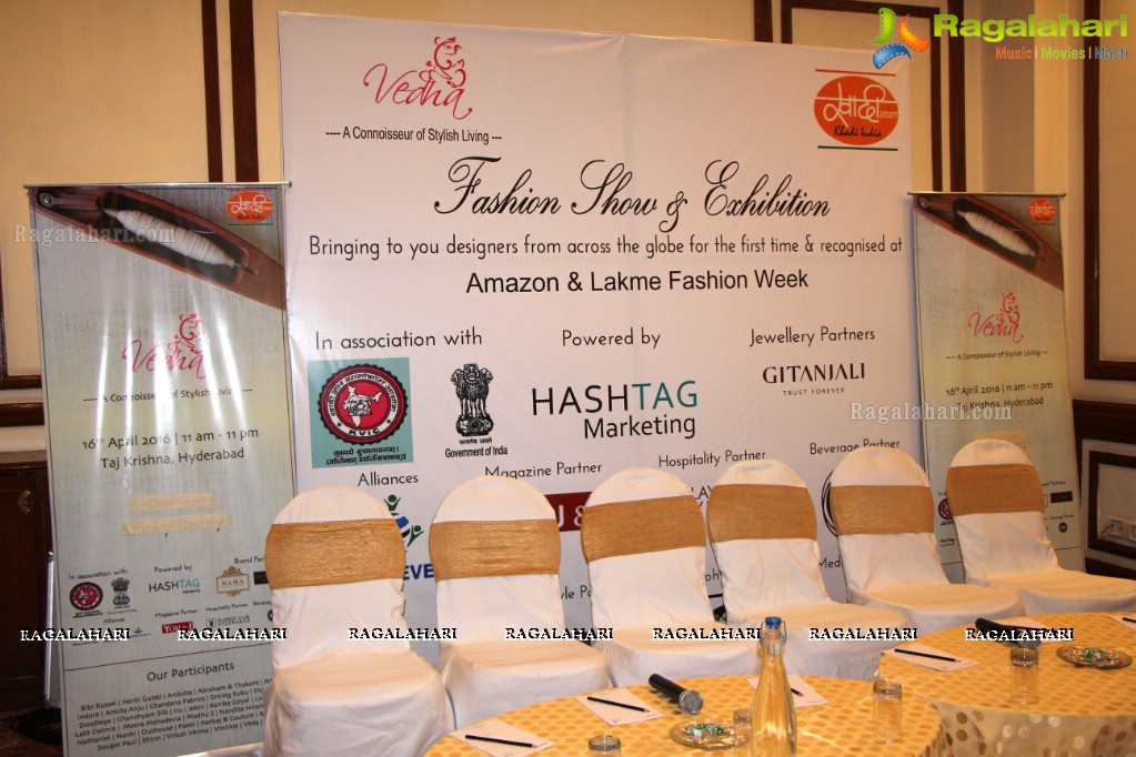 Vedha Fashion Show & Exhibition Curtain Raiser at Taj Krishna, Hyderabad