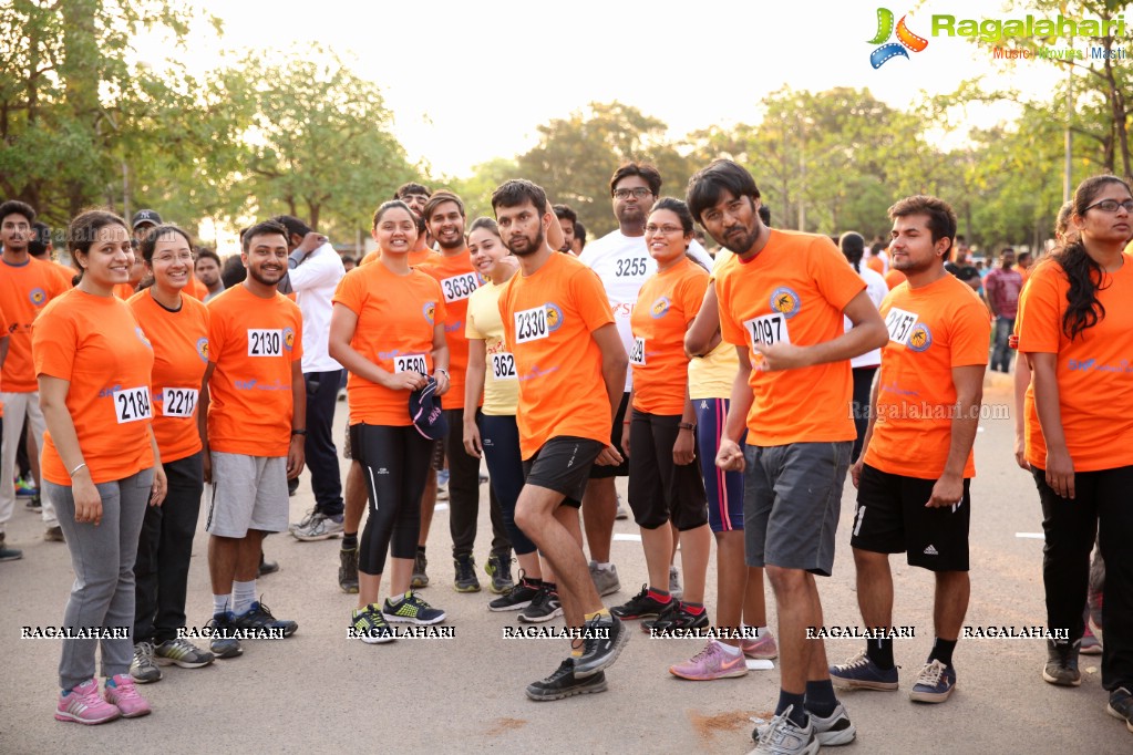 5K Run to Fight Malaria by Welltech Foundation at People's Plaza, Necklace Road, Hyderabad