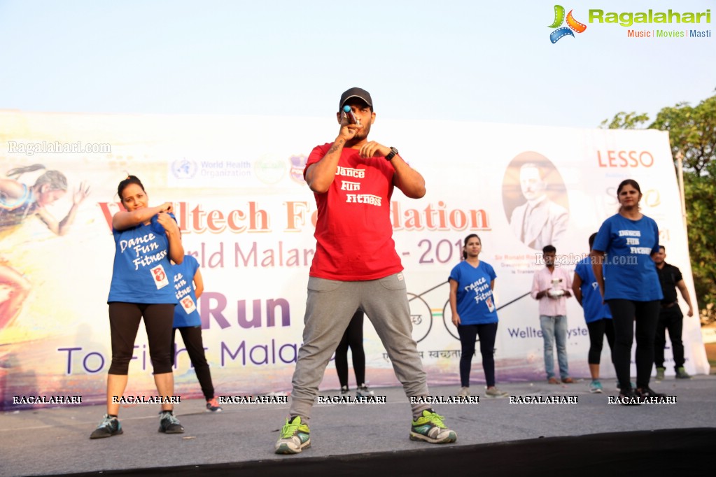 5K Run to Fight Malaria by Welltech Foundation at People's Plaza, Necklace Road, Hyderabad