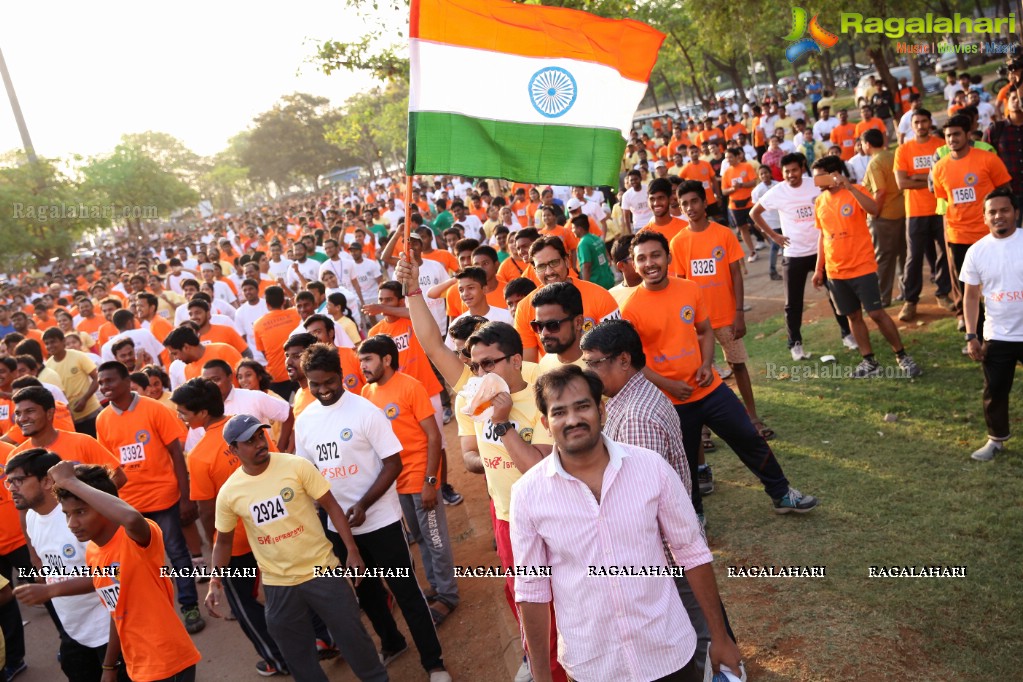 5K Run to Fight Malaria by Welltech Foundation at People's Plaza, Necklace Road, Hyderabad