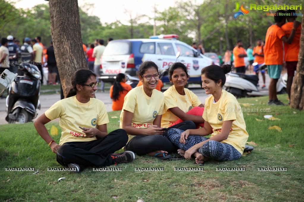 5K Run to Fight Malaria by Welltech Foundation at People's Plaza, Necklace Road, Hyderabad