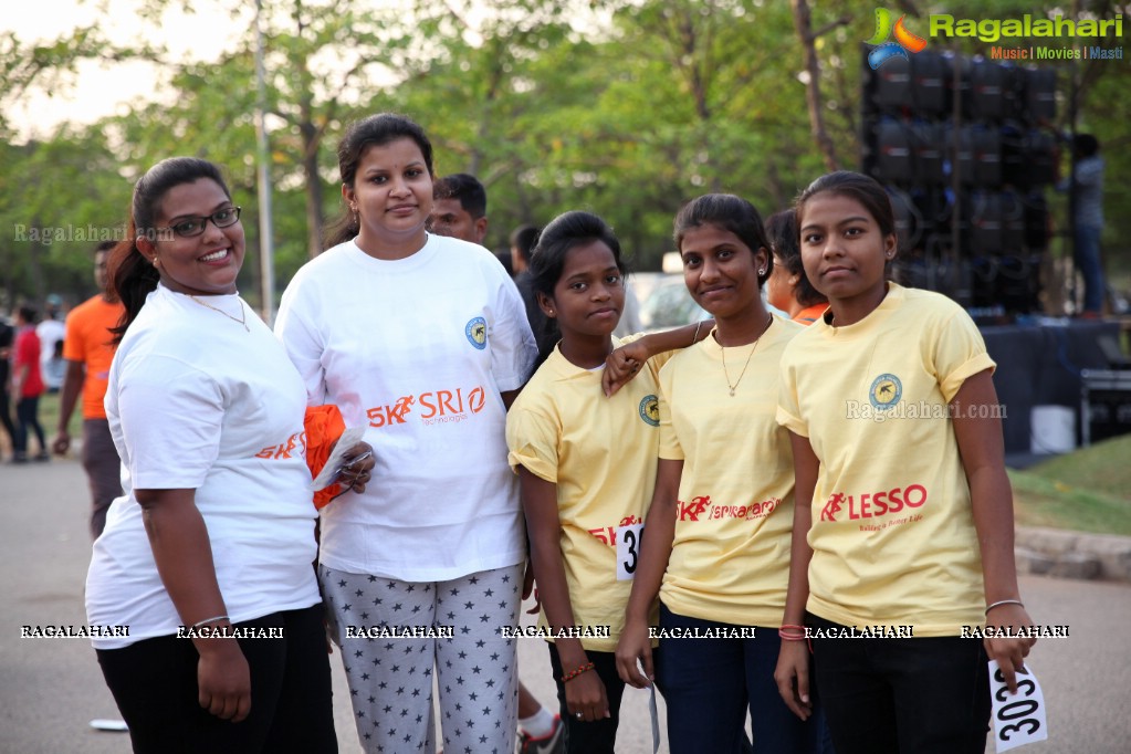 5K Run to Fight Malaria by Welltech Foundation at People's Plaza, Necklace Road, Hyderabad