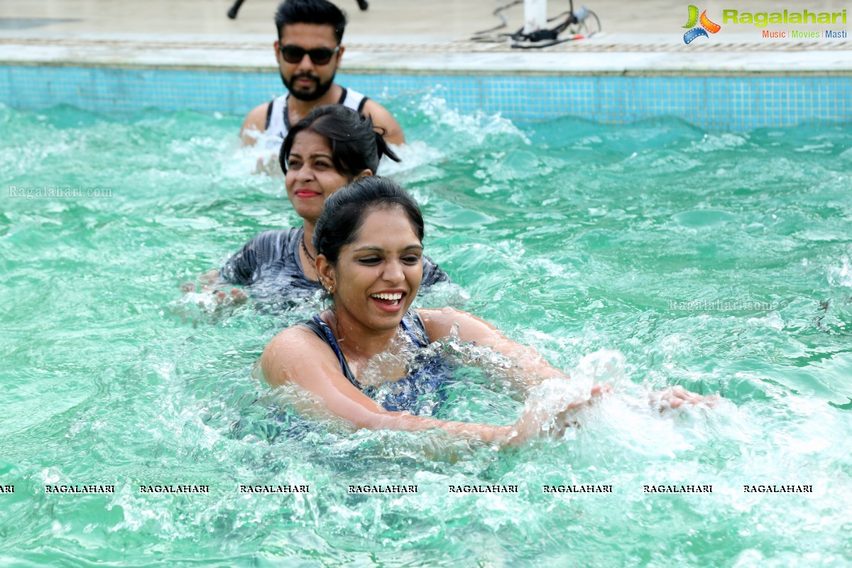 Aqua Zumba With Vijaya Tupurani at Water with Guest Instructor Shraddha Narayanan