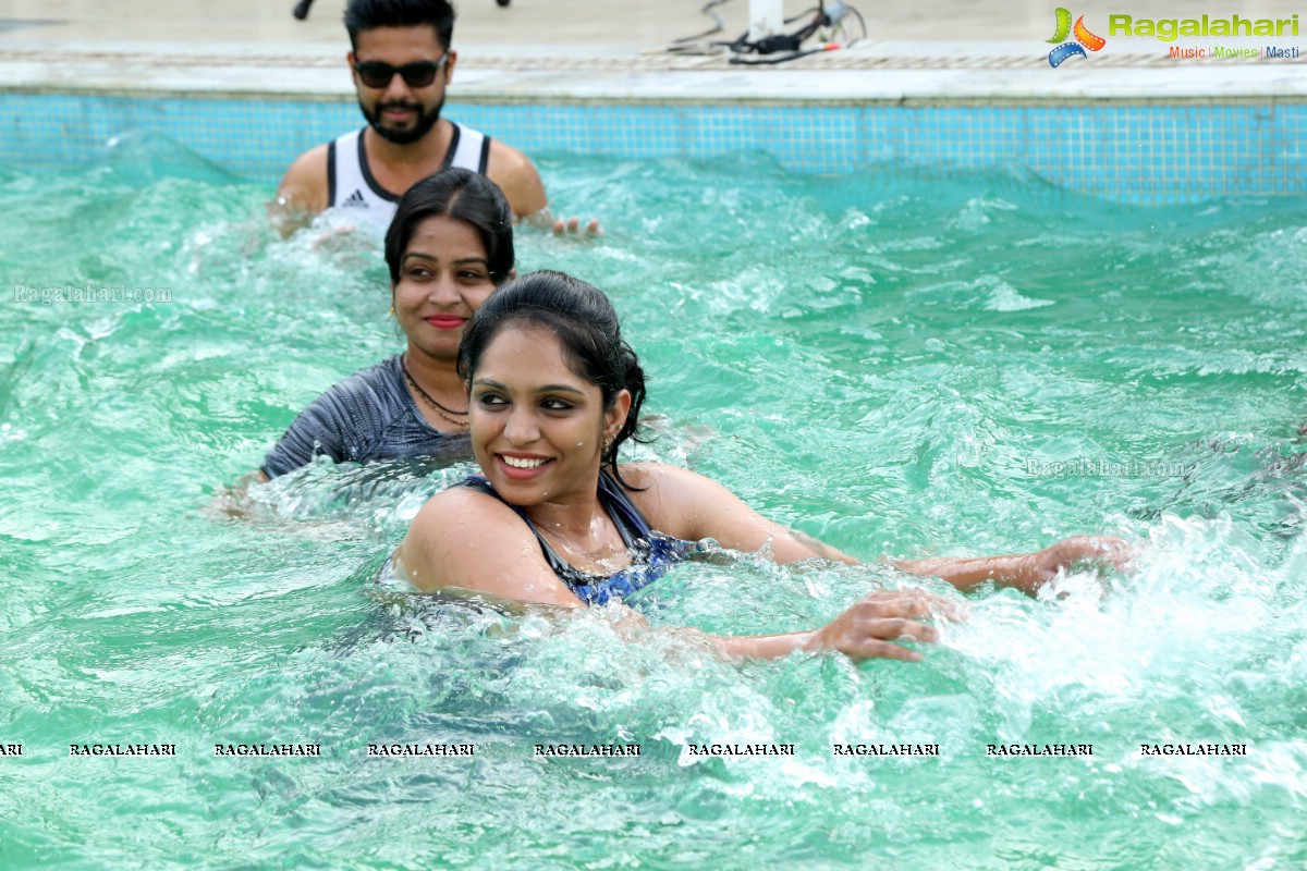 Aqua Zumba With Vijaya Tupurani at Water with Guest Instructor Shraddha Narayanan