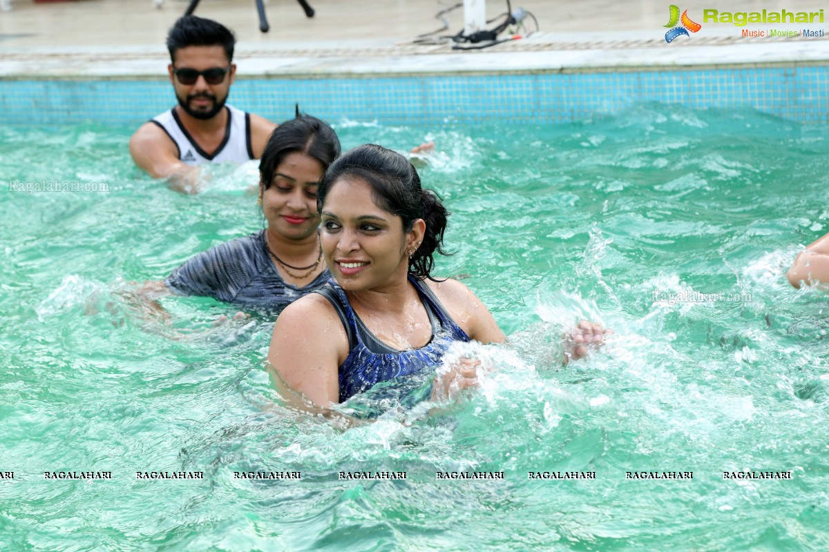 Aqua Zumba With Vijaya Tupurani at Water with Guest Instructor Shraddha Narayanan