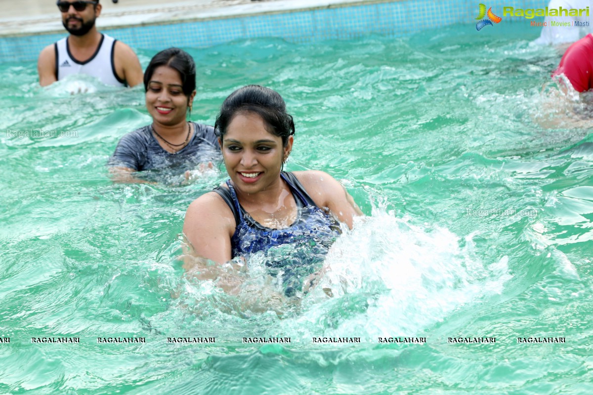 Aqua Zumba With Vijaya Tupurani at Water with Guest Instructor Shraddha Narayanan