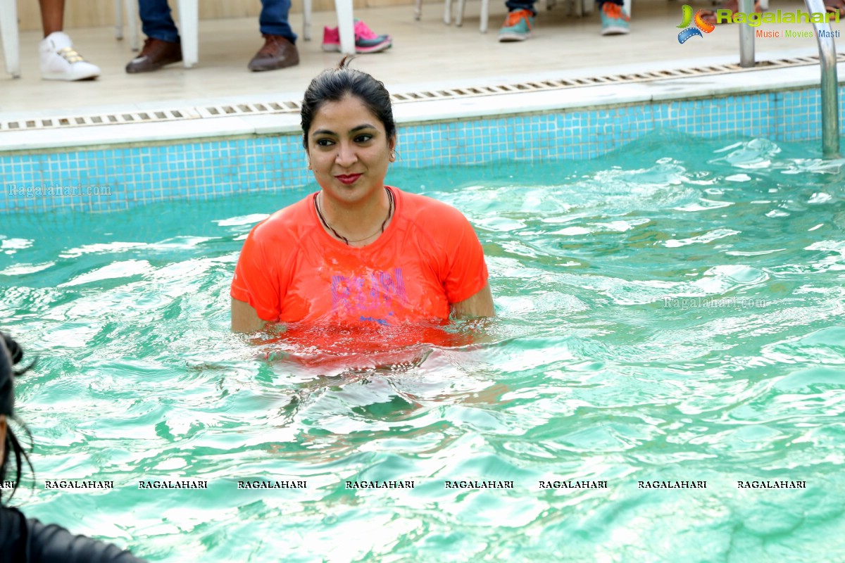 Aqua Zumba With Vijaya Tupurani at Water with Guest Instructor Shraddha Narayanan