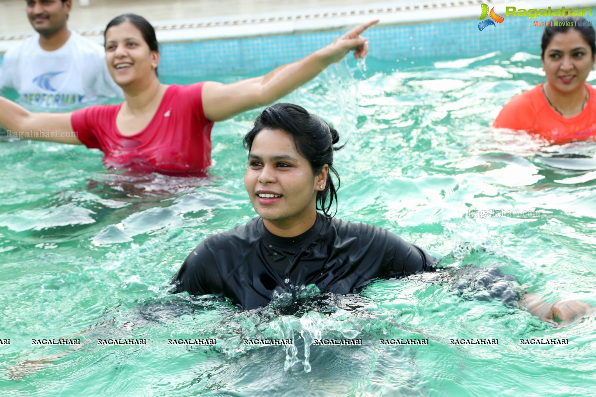 Aqua Zumba With Vijaya Tupurani at Water with Guest Instructor Shraddha Narayanan