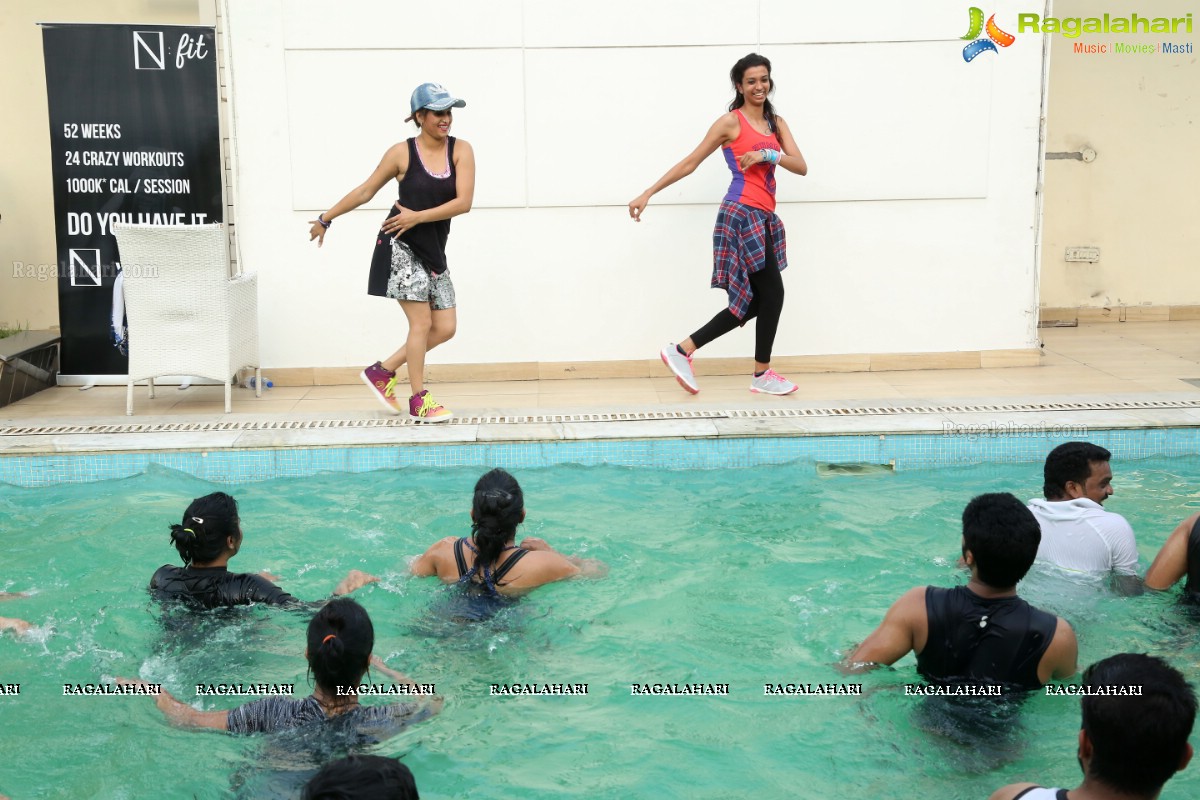 Aqua Zumba With Vijaya Tupurani at Water with Guest Instructor Shraddha Narayanan