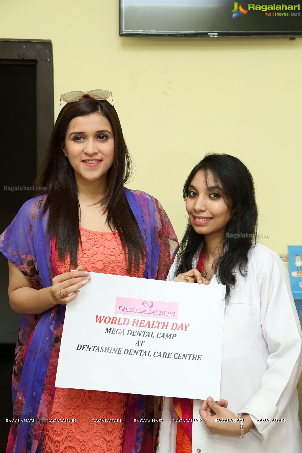 Mannara Chopra at Dentashine Dental Care Centre World Health Day Mega Dental Camp