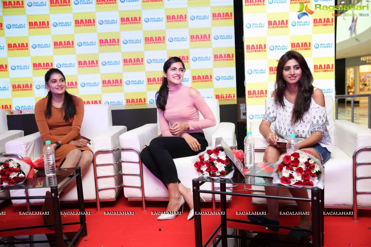 Shamili, Simran and Jenny Honey launches EMI Privilege Card by Bajaj Finserv and Bajaj Electronics at Forum Sujana Mall, KPHB, Kukatpally, Hyderabad