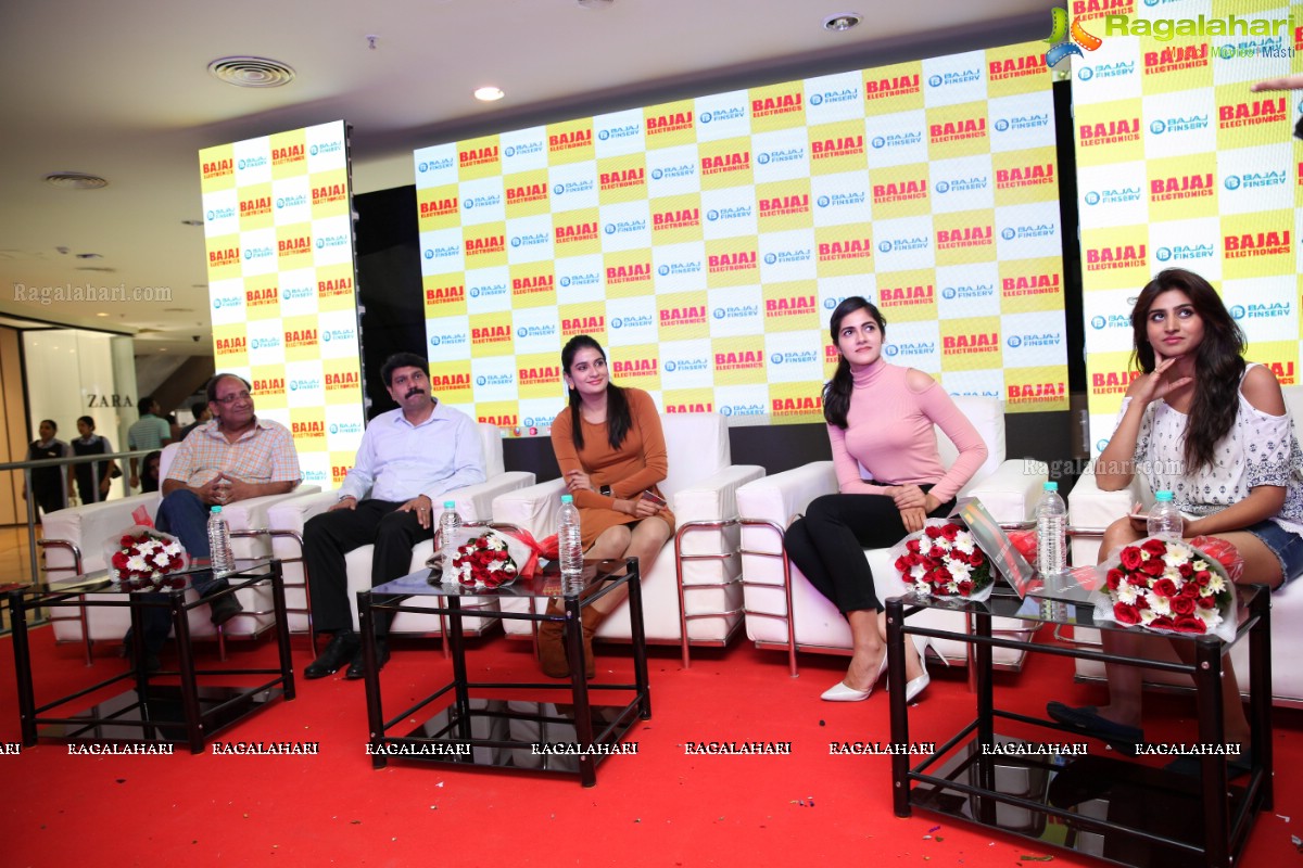 Shamili, Simran and Jenny Honey launches EMI Privilege Card by Bajaj Finserv and Bajaj Electronics at Forum Sujana Mall, KPHB, Kukatpally, Hyderabad