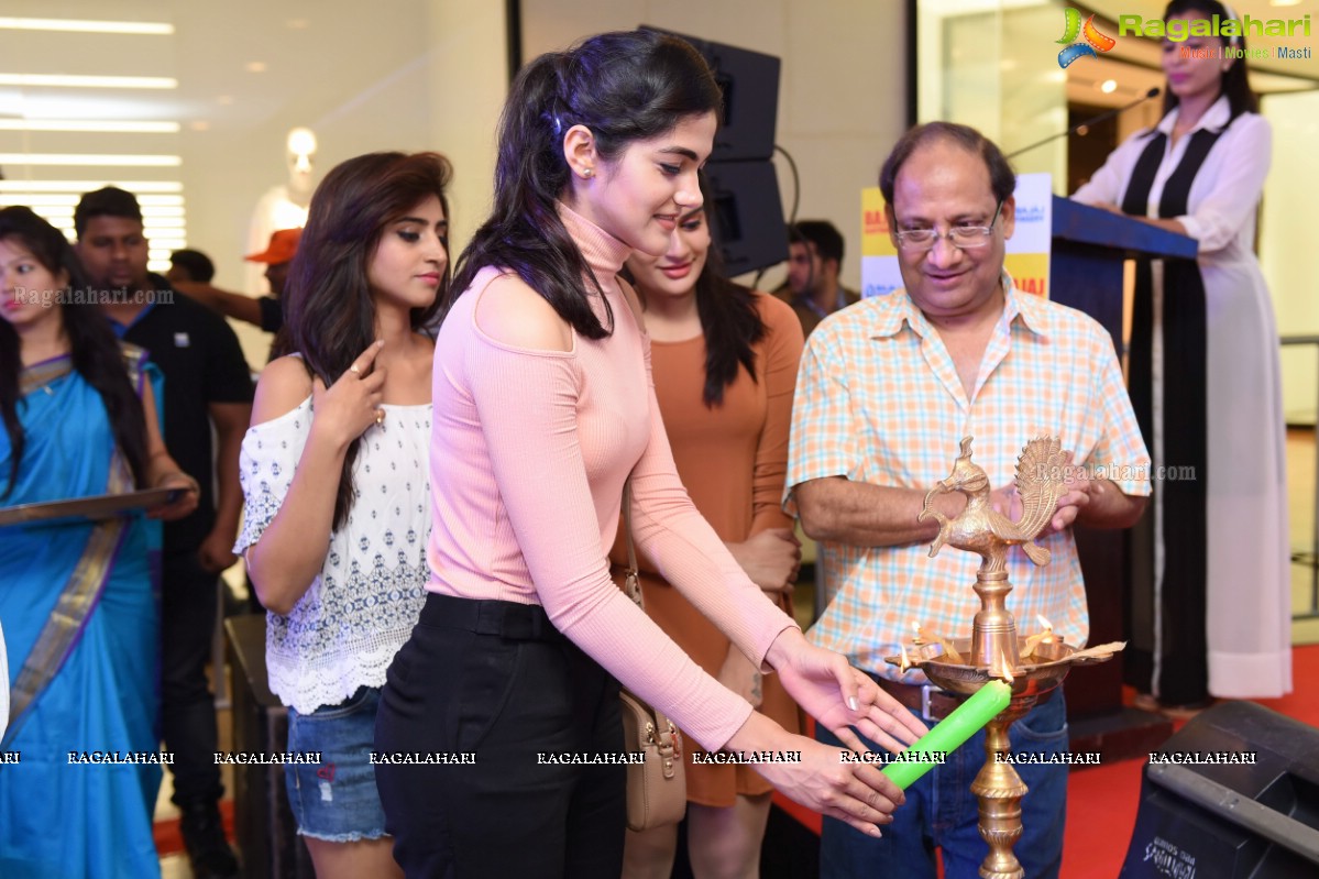 Shamili, Simran and Jenny Honey launches EMI Privilege Card by Bajaj Finserv and Bajaj Electronics at Forum Sujana Mall, KPHB, Kukatpally, Hyderabad