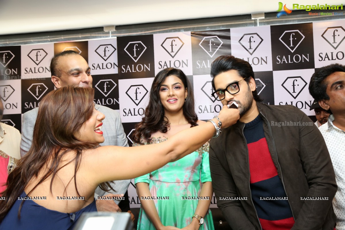 Anisha Ambrose and Sumanth Ashwin lauches F Saloon at Punjab Grill Building, Near Jubilee Hills Checkpost, Hyderabad