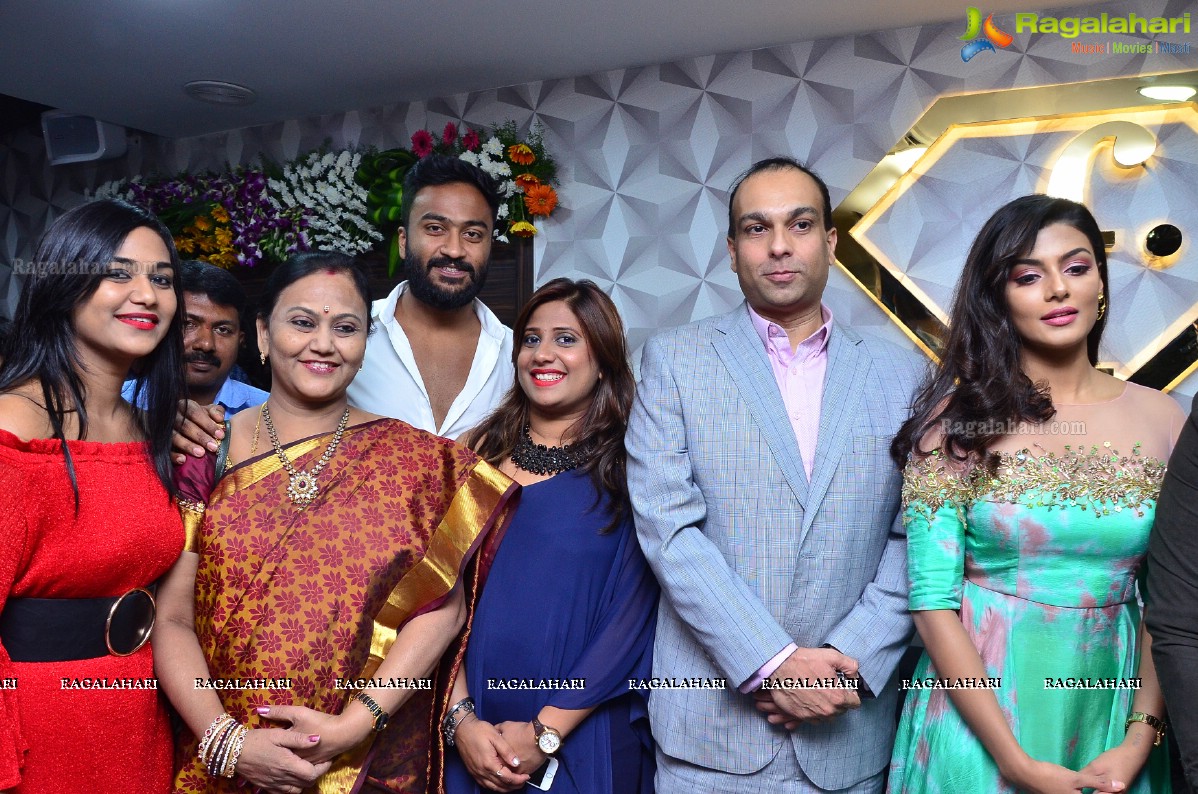 Anisha Ambrose and Sumanth Ashwin lauches F Saloon at Punjab Grill Building, Near Jubilee Hills Checkpost, Hyderabad