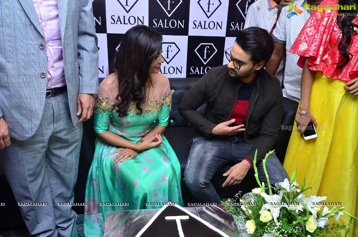 Anisha Ambrose and Sumanth Ashwin lauches F Saloon at Punjab Grill Building, Near Jubilee Hills Checkpost, Hyderabad