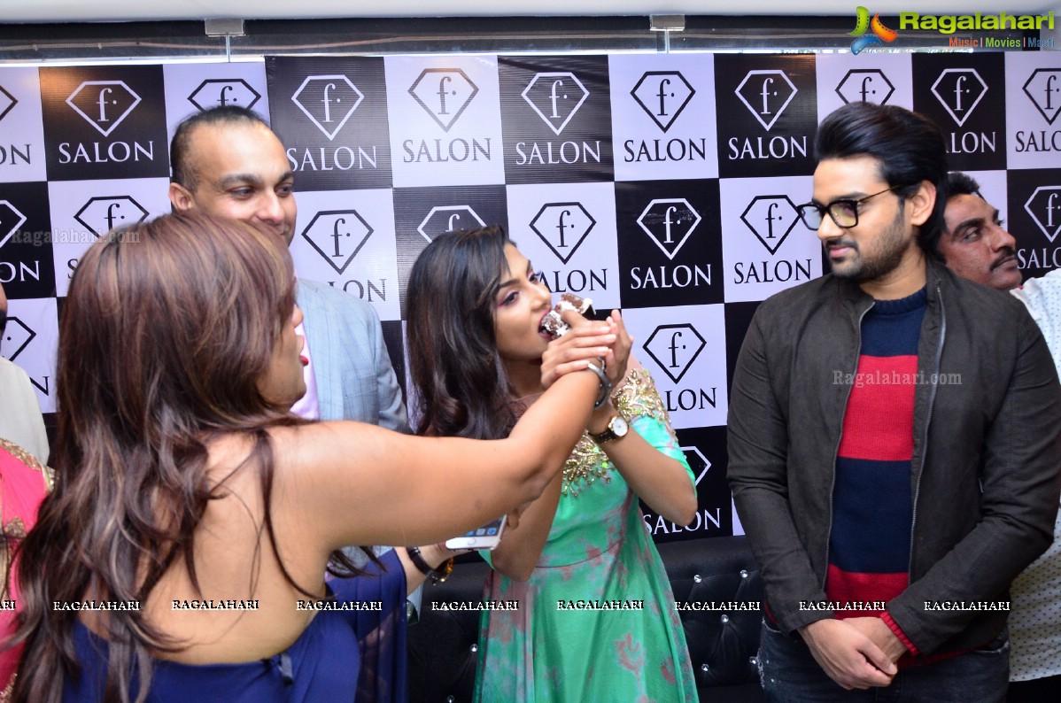 Anisha Ambrose and Sumanth Ashwin lauches F Saloon at Punjab Grill Building, Near Jubilee Hills Checkpost, Hyderabad