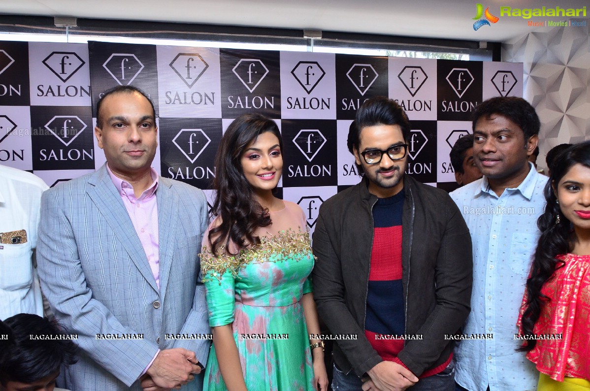 Anisha Ambrose and Sumanth Ashwin lauches F Saloon at Punjab Grill Building, Near Jubilee Hills Checkpost, Hyderabad