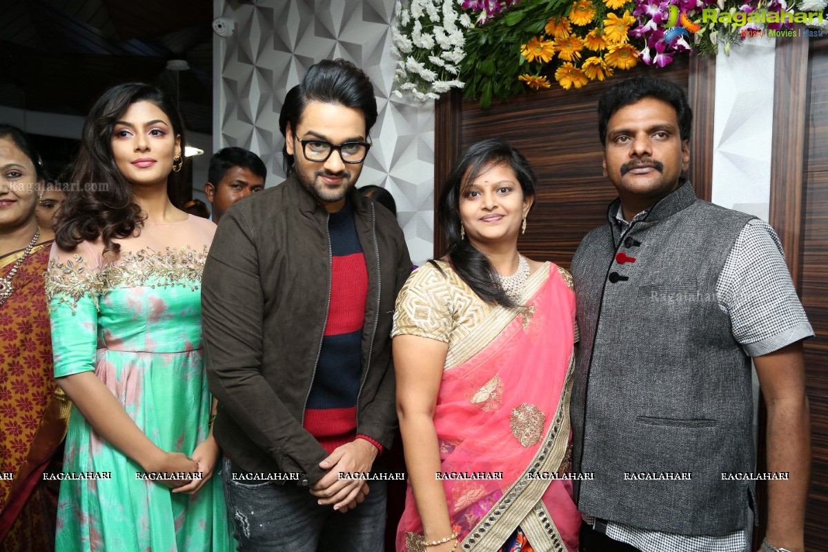 Anisha Ambrose and Sumanth Ashwin lauches F Saloon at Punjab Grill Building, Near Jubilee Hills Checkpost, Hyderabad