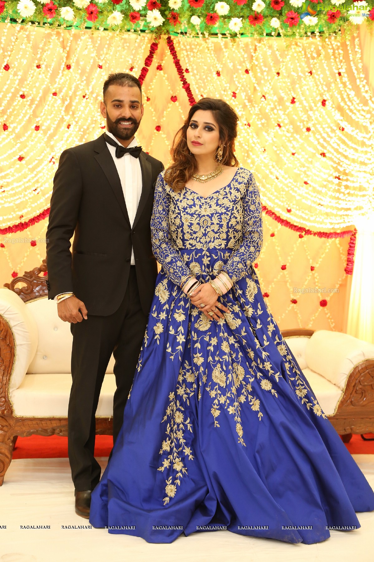 Grand Reception of Gurinder and Harleen at Ashiana Banquets, Road #1, Banjara Hills, Hyderabad