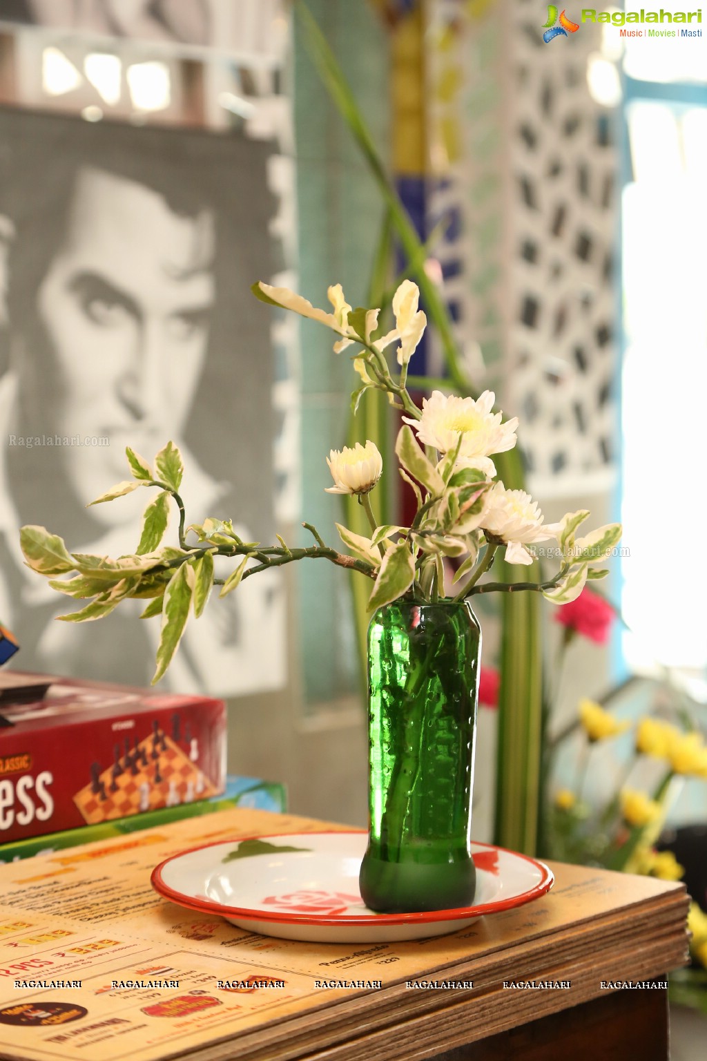 Ikebana Flower Arrangement Demonstration at Genuine Broaster, Hyderabad