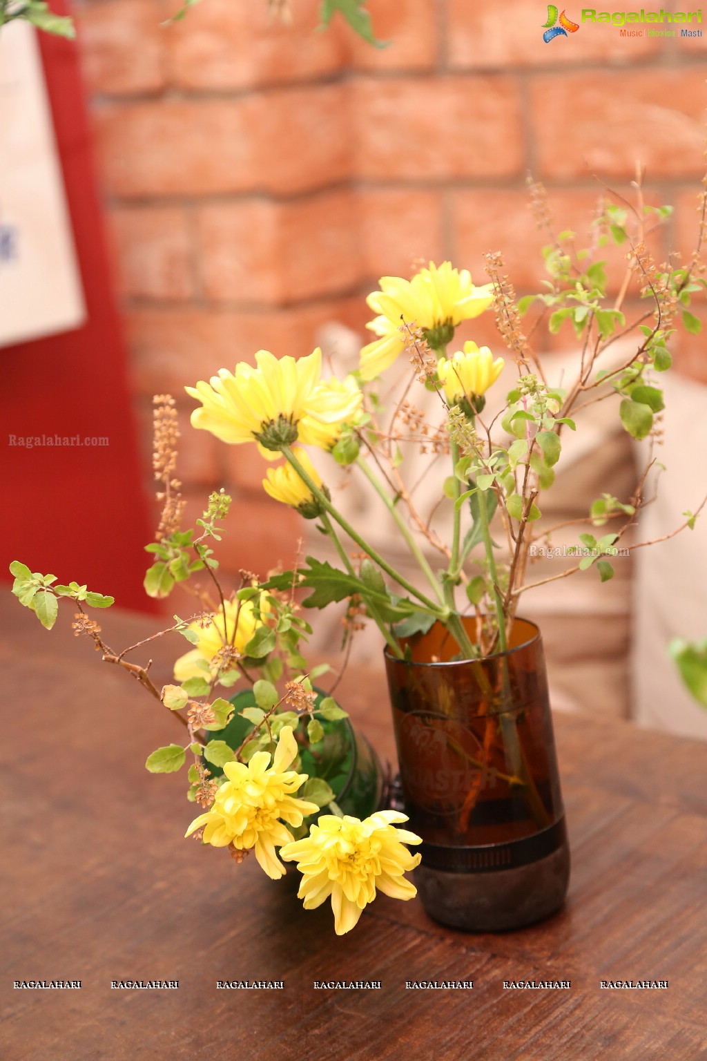 Ikebana Flower Arrangement Demonstration at Genuine Broaster, Hyderabad