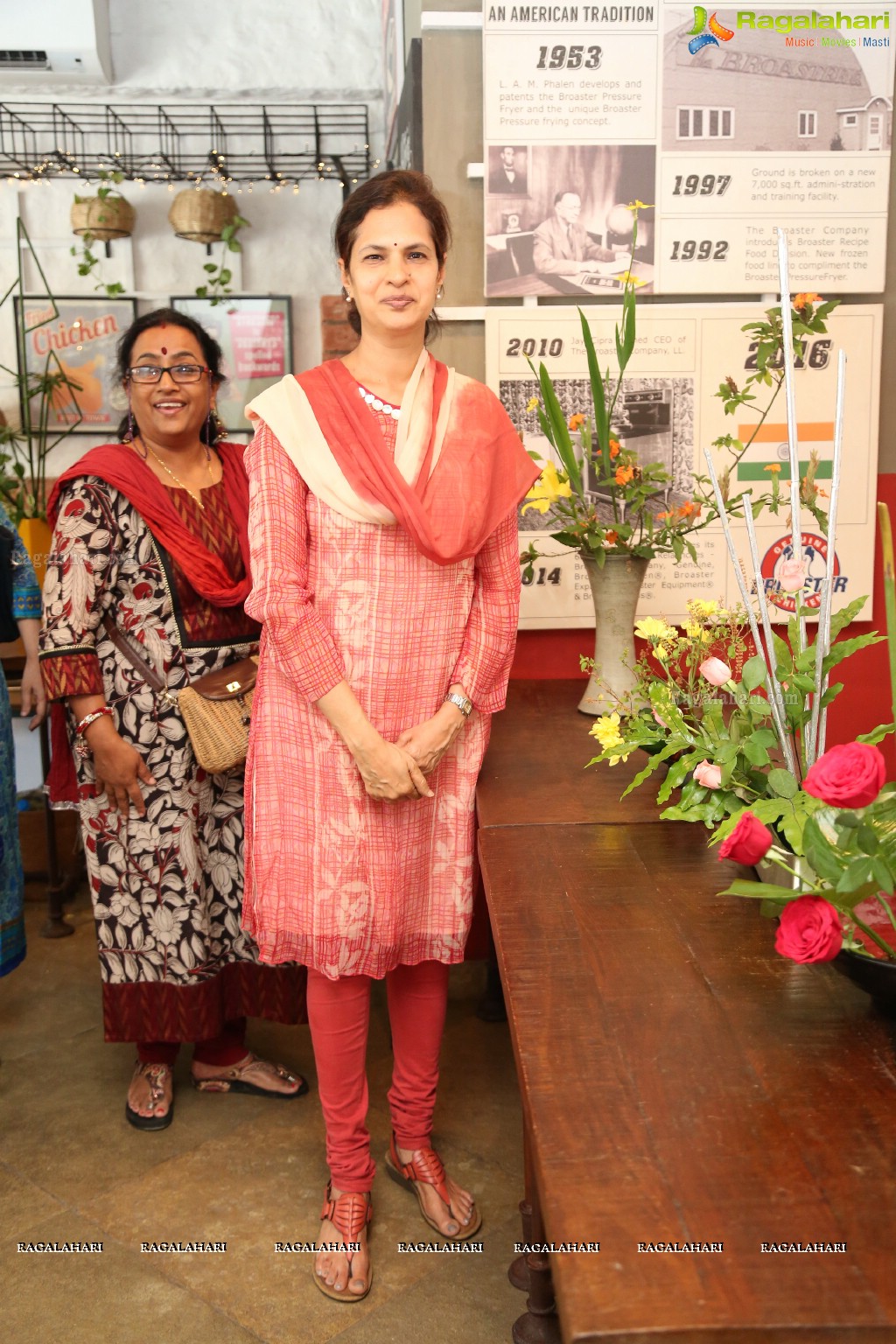 Ikebana Flower Arrangement Demonstration at Genuine Broaster, Hyderabad