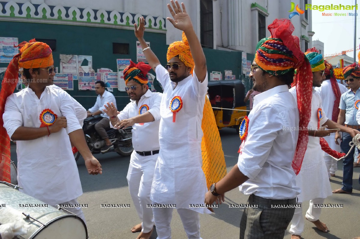 10,000 Jains Rally on 2616th Birth Anniversary of Lord Mahaveera, Founder of Jainism