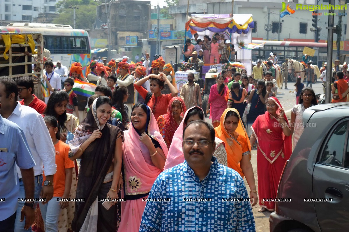 10,000 Jains Rally on 2616th Birth Anniversary of Lord Mahaveera, Founder of Jainism