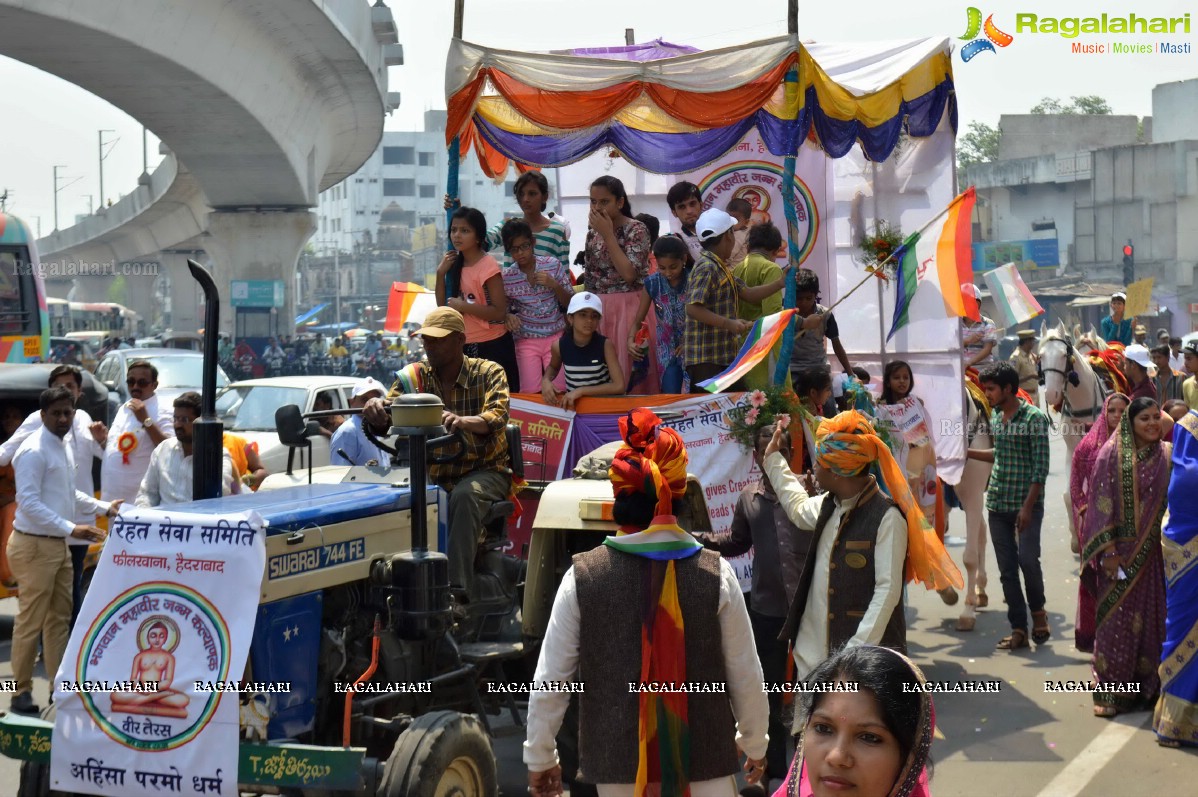 10,000 Jains Rally on 2616th Birth Anniversary of Lord Mahaveera, Founder of Jainism