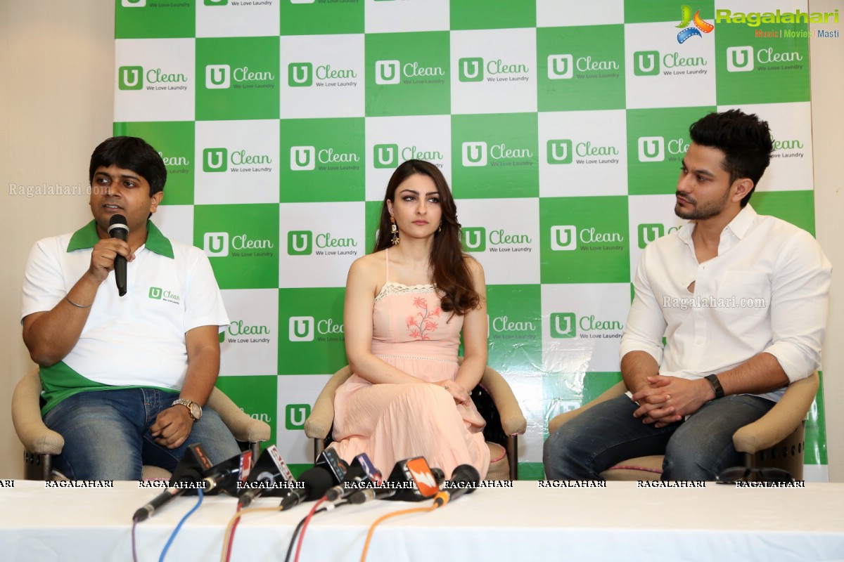 UClean Press Conference with Kunal Khemu and Soha Ali Khan at Sheraton Hyderabad Hotel