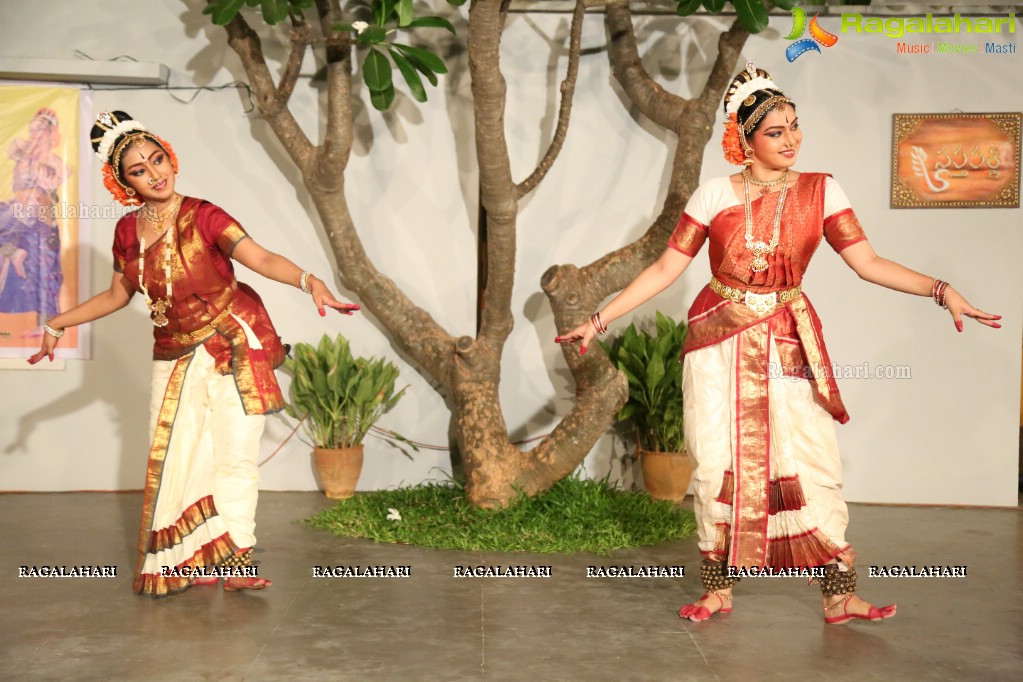 Kuchipudi Dance Performance by Medha and Sharvari at Saptaparni, Banjara Hills, Hyderabad