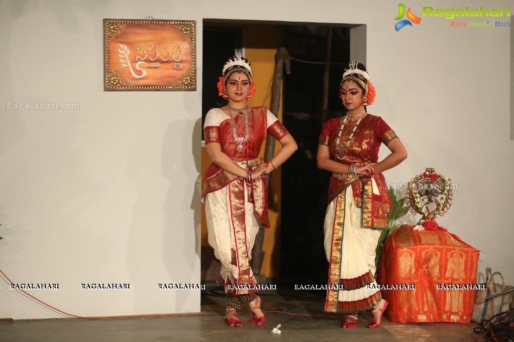 Kuchipudi Dance Performance by Medha and Sharvari at Saptaparni, Banjara Hills, Hyderabad