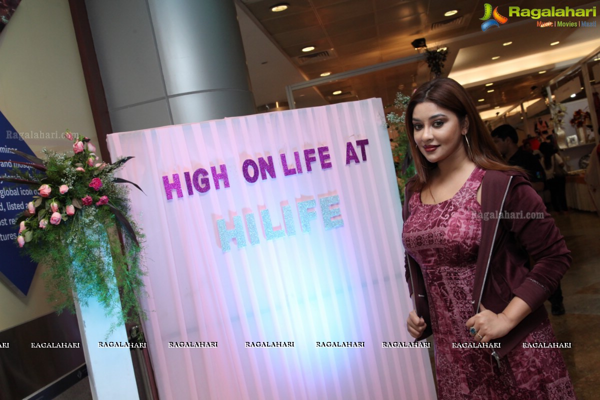 Payal Ghosh, Sai Akshatha and Vinnu Madipati at Hi-Life Luxury Exhibition, Novotel HICC