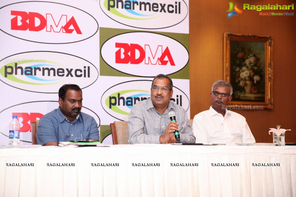 PHARMEXCIL and BDMA Press Meet at Hotel Taj Krishna, Hyderabad