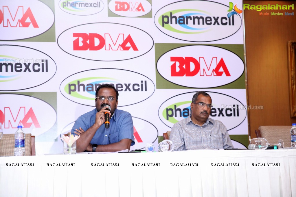 PHARMEXCIL and BDMA Press Meet at Hotel Taj Krishna, Hyderabad