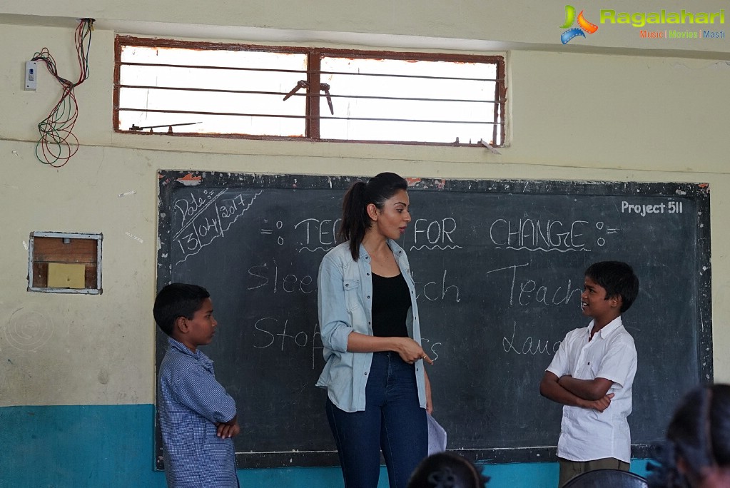 Rakul Preet Singh at Banjara Hills Goverment High School