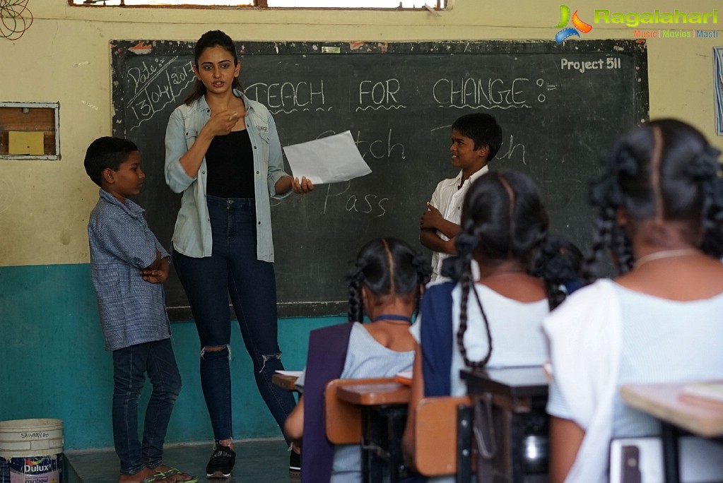 Rakul Preet Singh at Banjara Hills Goverment High School