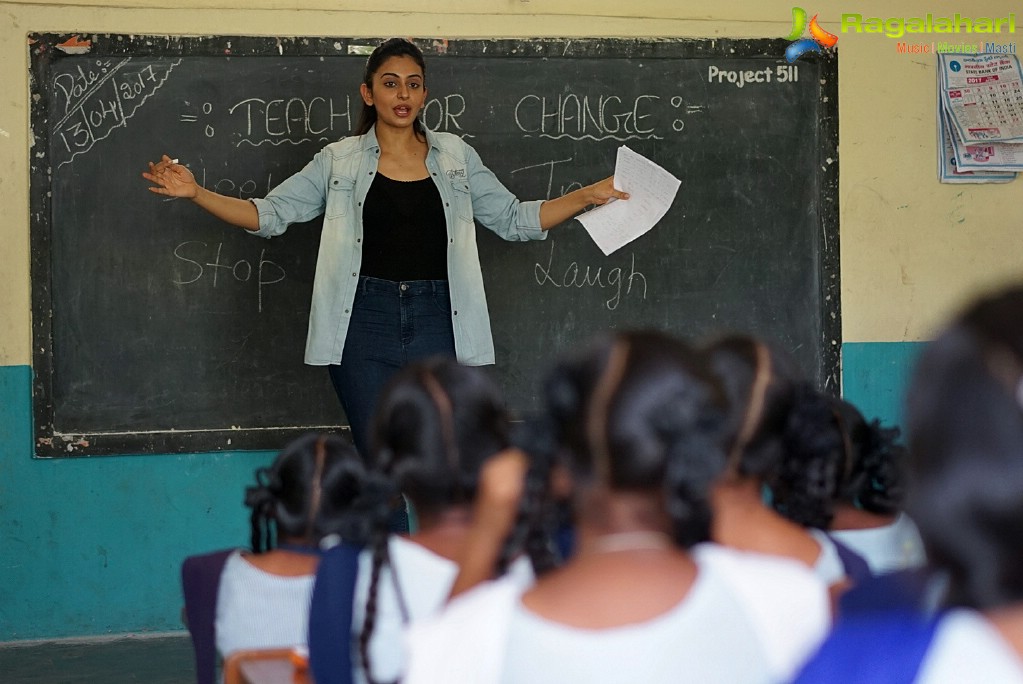 Rakul Preet Singh at Banjara Hills Goverment High School