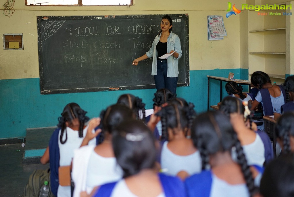 Rakul Preet Singh at Banjara Hills Goverment High School