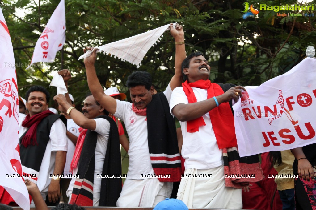 7th Run For Jesus - Biggest Christian Roadshow Rally at LB Stadium, Hyderabad