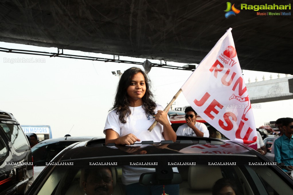 7th Run For Jesus - Biggest Christian Roadshow Rally at LB Stadium, Hyderabad