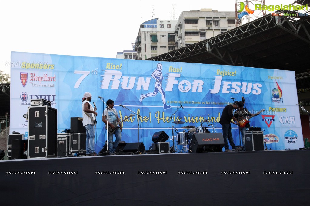 7th Run For Jesus - Biggest Christian Roadshow Rally at LB Stadium, Hyderabad