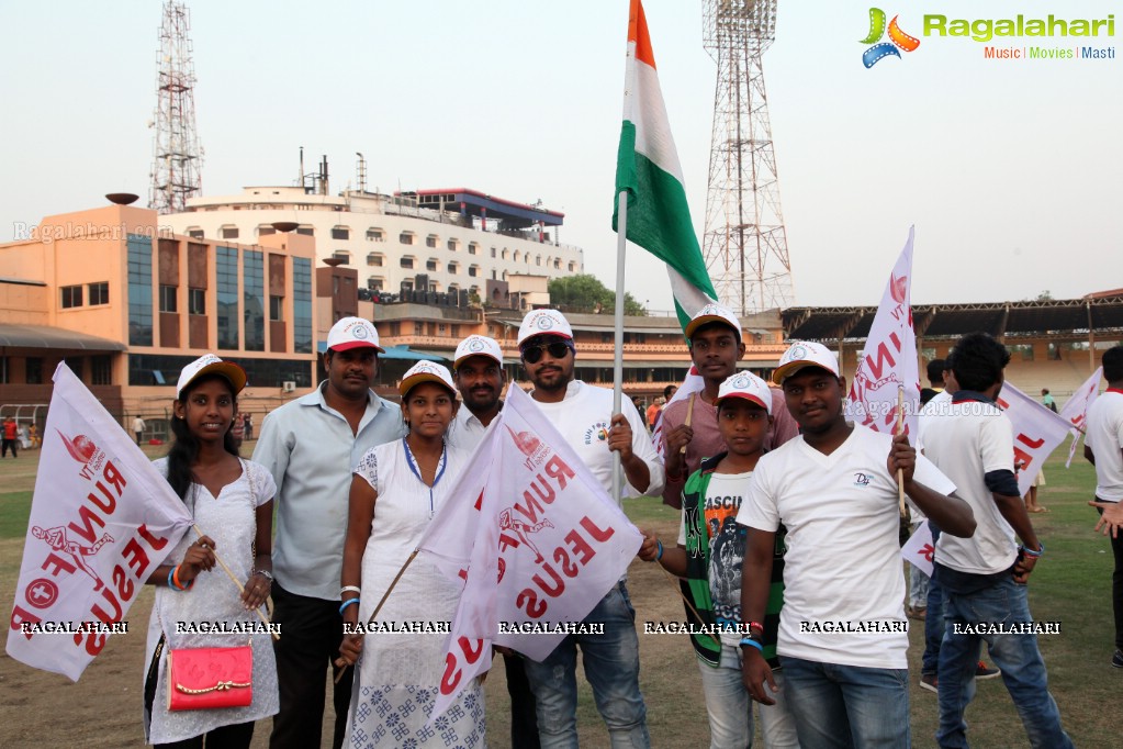 7th Run For Jesus - Biggest Christian Roadshow Rally at LB Stadium, Hyderabad