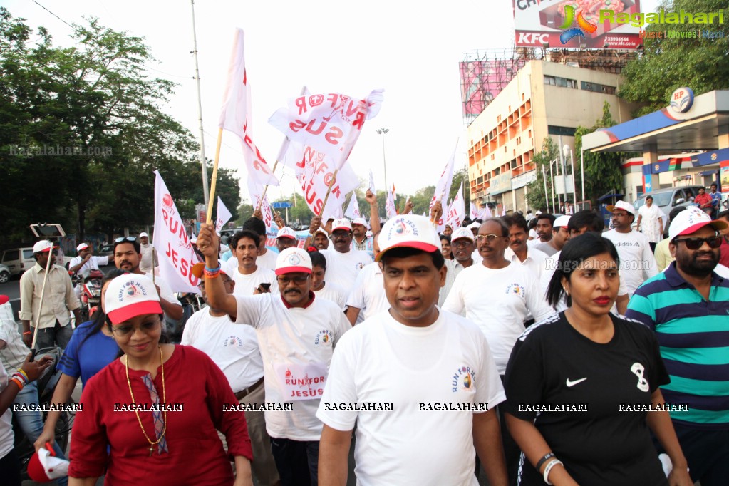 7th Run For Jesus - Biggest Christian Roadshow Rally at LB Stadium, Hyderabad