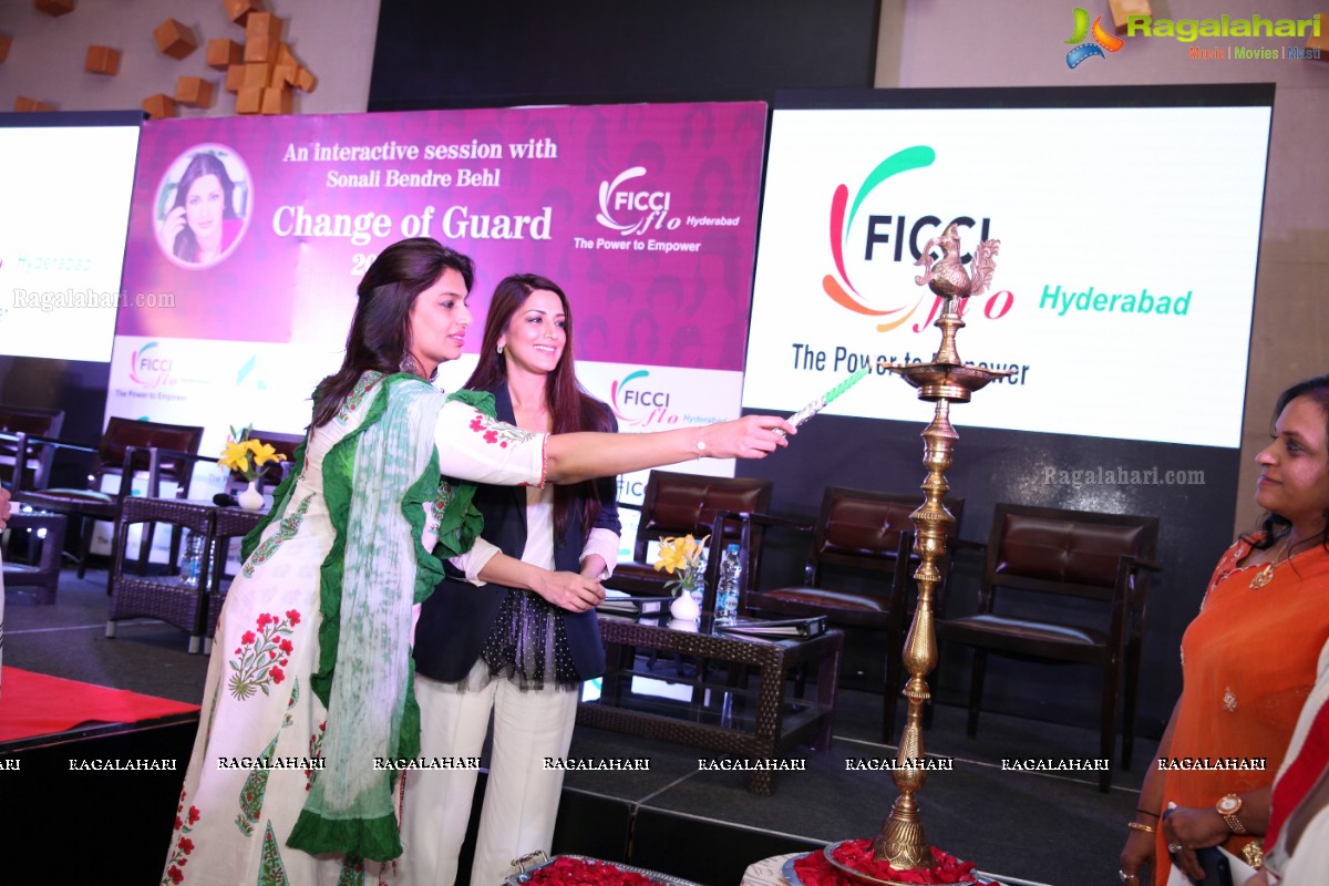 FICCI, FLO and YFLO Interaction with Sonali Bendre Behl at Park Hyatt, Hyderabad