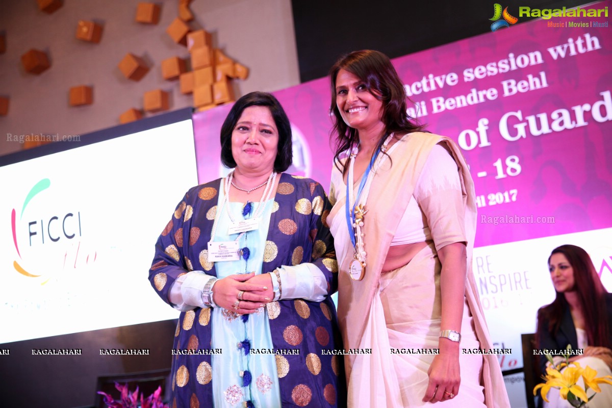 FICCI, FLO and YFLO Interaction with Sonali Bendre Behl at Park Hyatt, Hyderabad